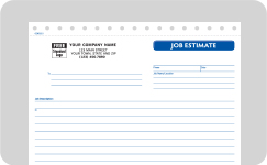 Customizable selection of business forms