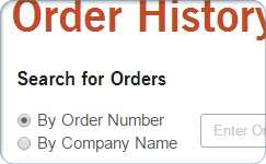 Order history & reorder, 5 years of order history, reorder custom products, expandable order details